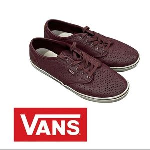 Vans with Cutouts  (Burgundy) 9.5